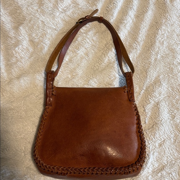 Valentino Garavani Brown Leather Boho Saddle Bag with Scarab - EUC - Picture 3 of 9